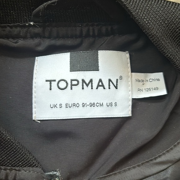🔥Topman🔥 | Black shiny lightweight bomber jacket - Picture 8 of 12